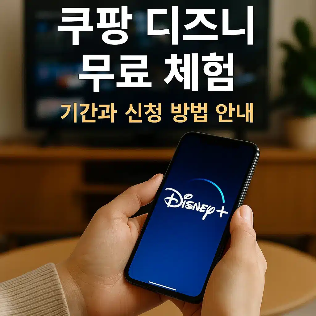 쿠팡 디즈니 무료 체험 기간과 신청 방법 안내